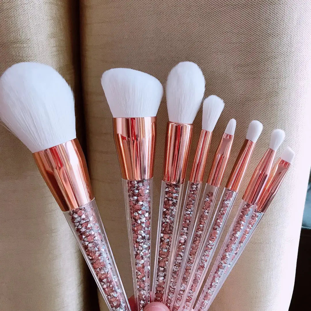 8-Piece Makeup Brush Set - Beauty Tools
