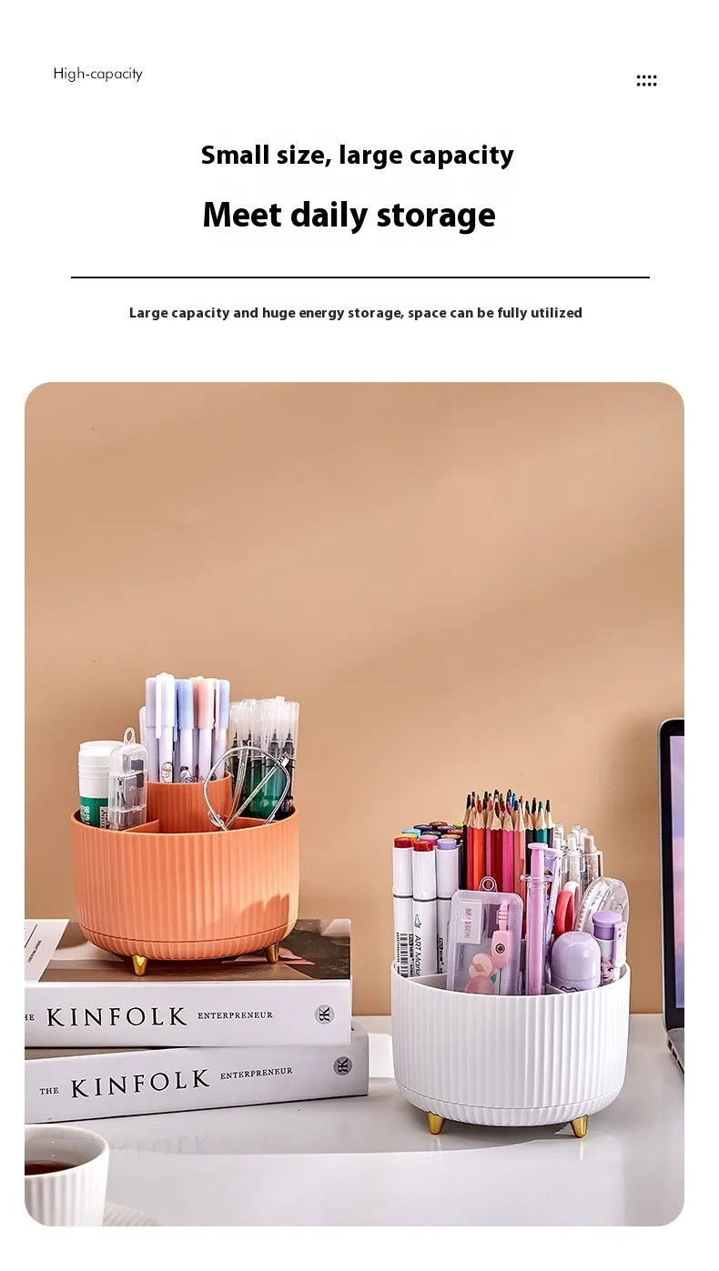 Rotating Desktop Cosmetic Brush Holder