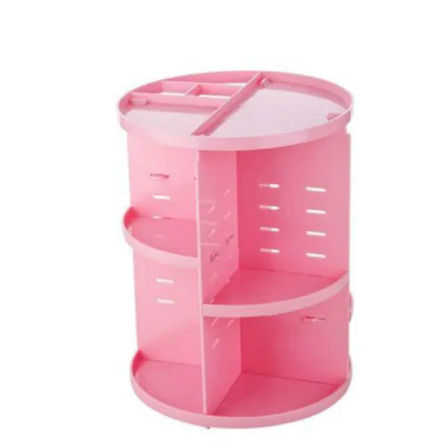 Rotating Cosmetic Organizer - Multi-Functional Storage Box