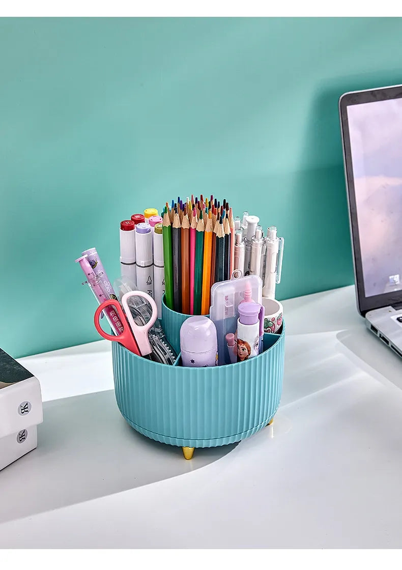 Rotating Desktop Cosmetic Brush Holder