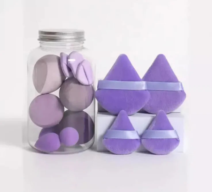 14-Piece Hydrophilic Polyurethane Cosmetic Sponge Set