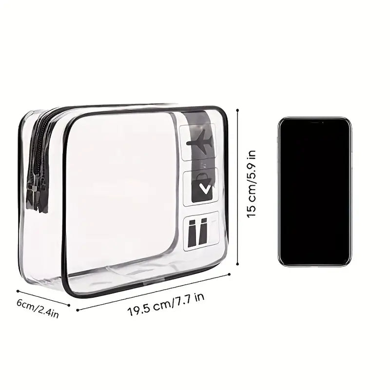 Transparent Waterproof PVC Travel Cosmetic Bag