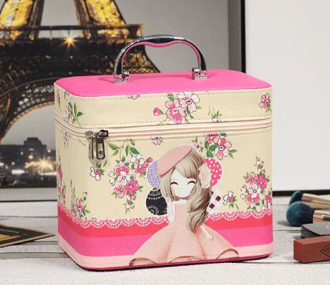 Ladies Mummy Plaid Cosmetic Storage Box