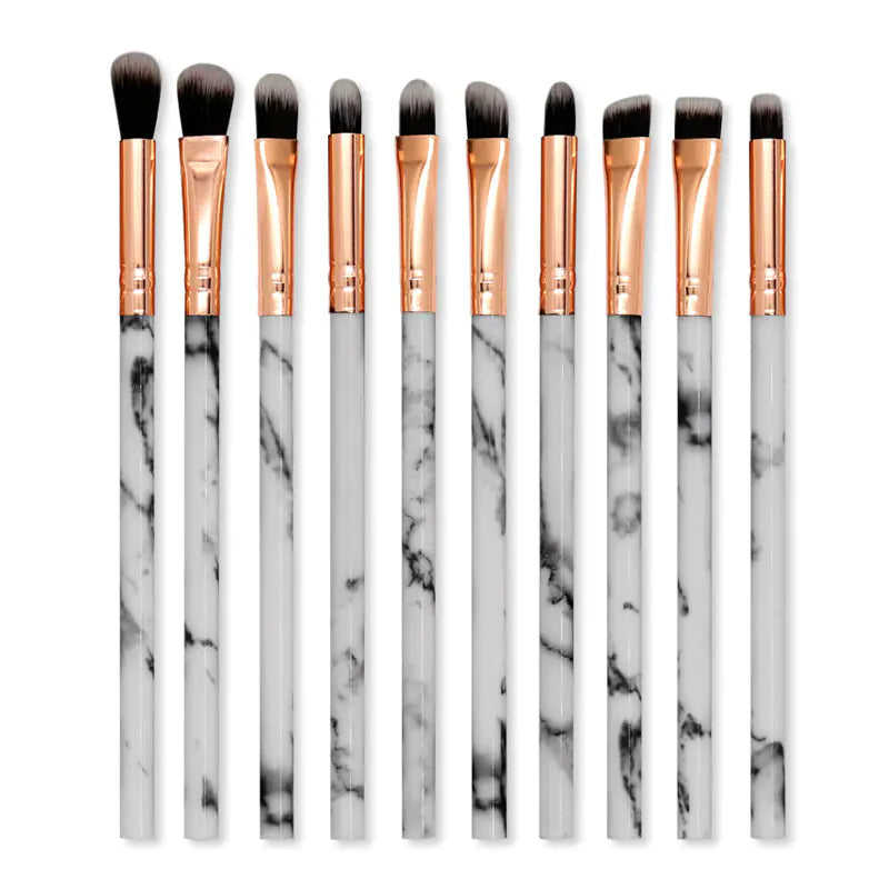 10 Marble Pattern Makeup Brushes and Eyeshadow Tools