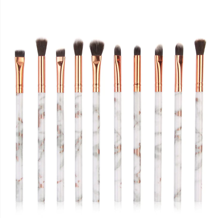10 Marble Pattern Makeup Brushes and Eyeshadow Tools