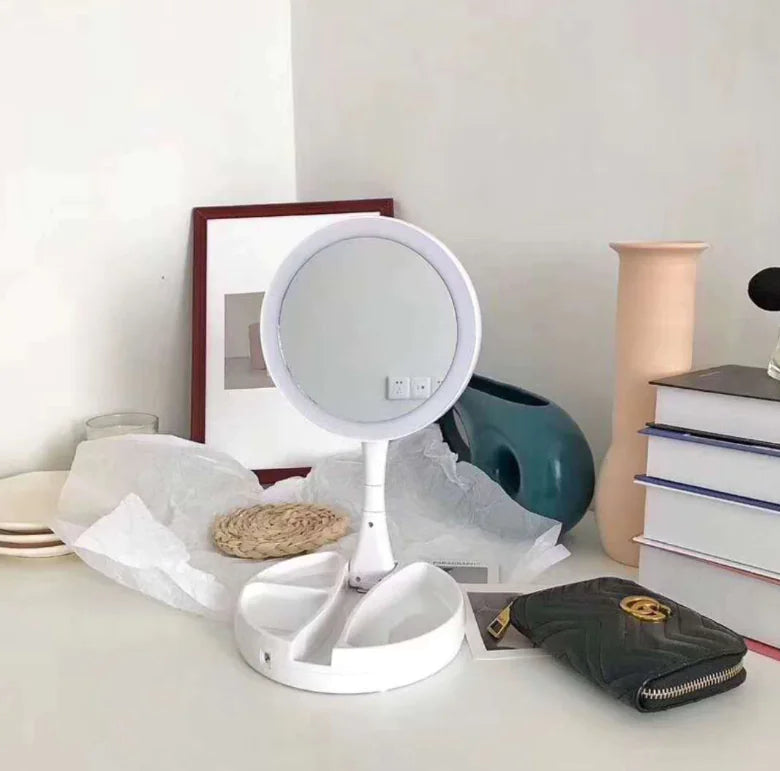 Folding Makeup Vanity Light with Cosmetic Box