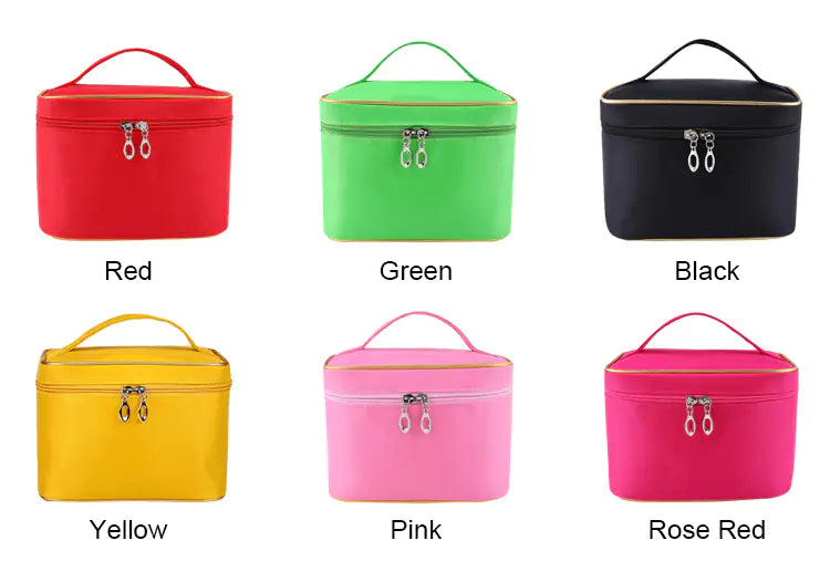 Colorful Canvas Cosmetic Bag