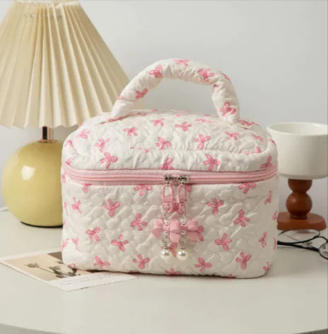 Bow Clutch Cosmetic Bag