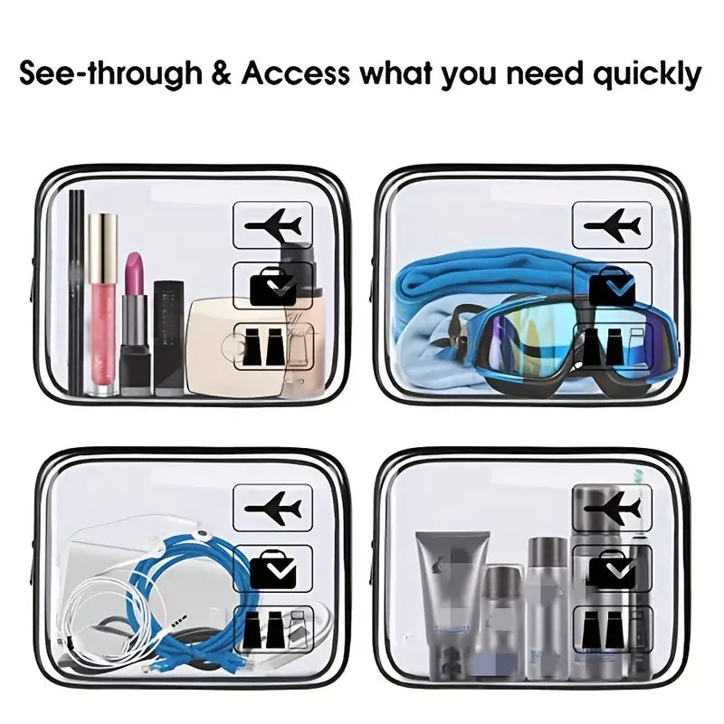 Transparent Waterproof PVC Travel Cosmetic Bag