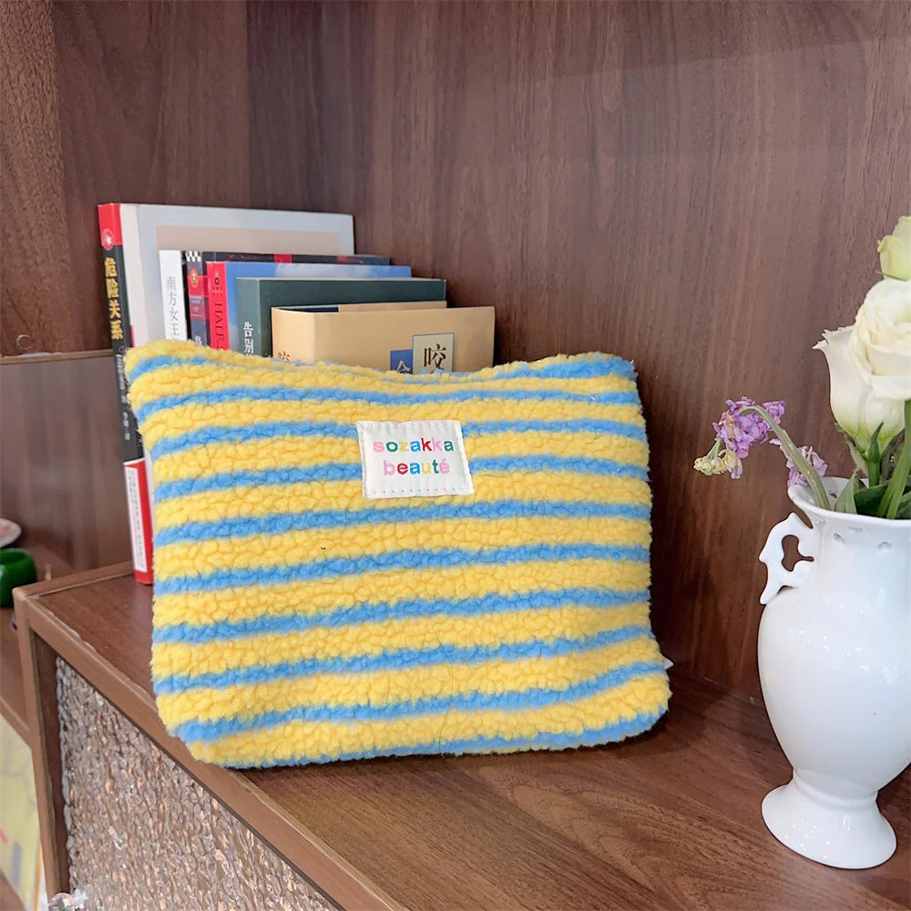 Plush Cosmetic Storage Bag