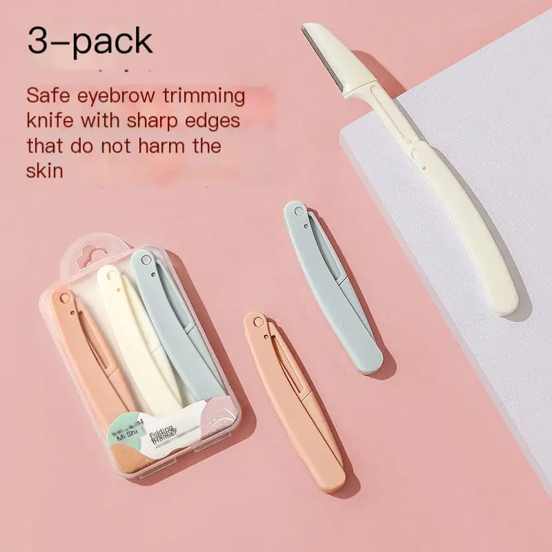 Mini Manual Folding Eyebrow Razor for Beginners