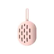 Portable Silicone Cosmetic Egg Storage Bag with Lanyard