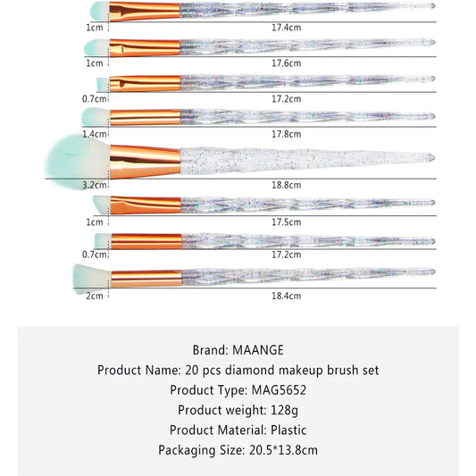 Makeup Brush Set with Essential Beauty Tools