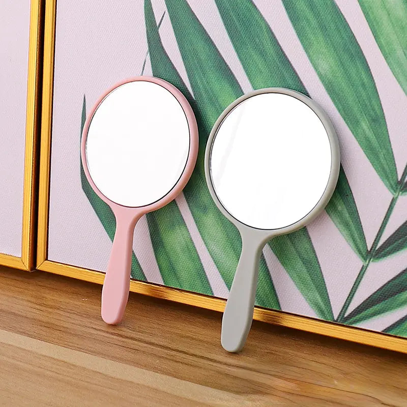 Portable DIY Round Handheld Cosmetic Mirror