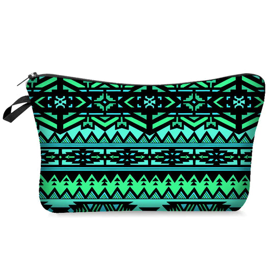 Aztec Design Digital Printed Cosmetic Bag