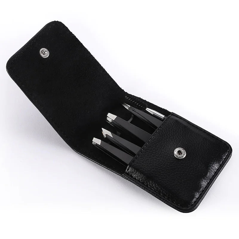 Stainless Steel Eyebrow Tweezers Grooming Set
