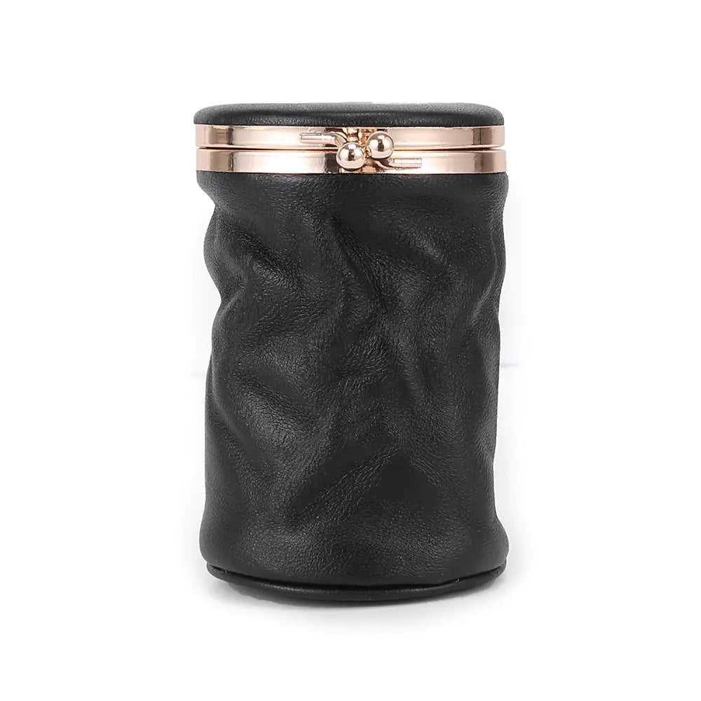 Portable Retro Cute Genuine Leather Cosmetic Bag