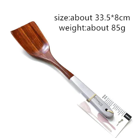 Colorful Wooden Kitchenware Spoons and Shovel Set