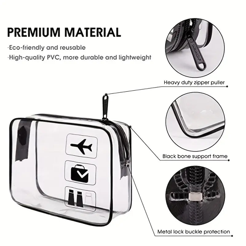 Transparent Waterproof PVC Travel Cosmetic Bag
