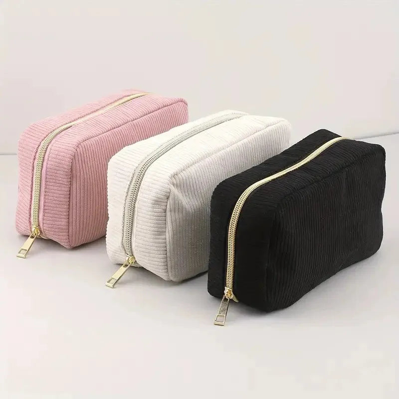 Fashion Corduroy Cosmetic Bag