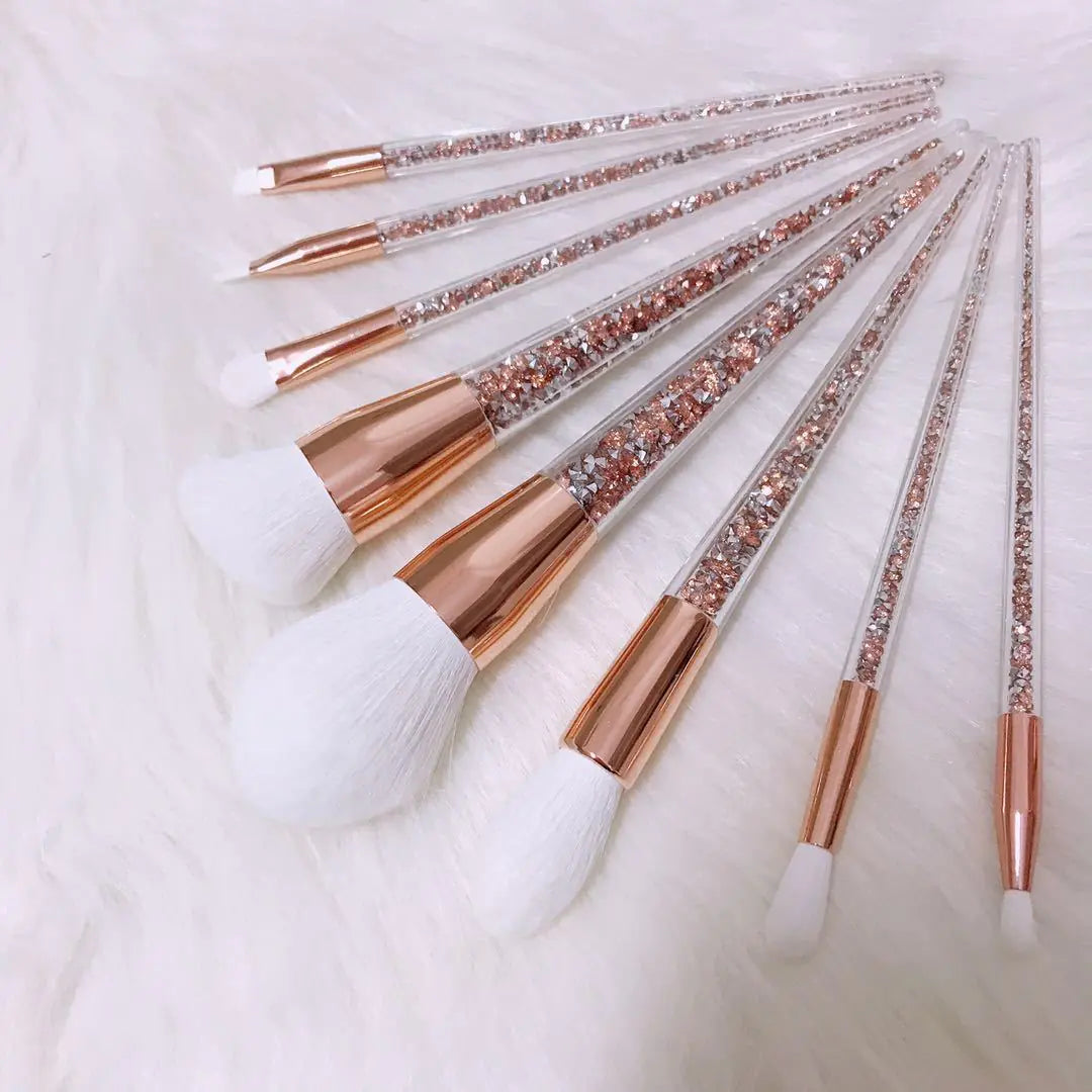 8-Piece Makeup Brush Set - Beauty Tools