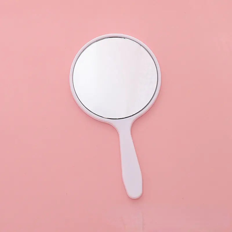 Portable DIY Round Handheld Cosmetic Mirror