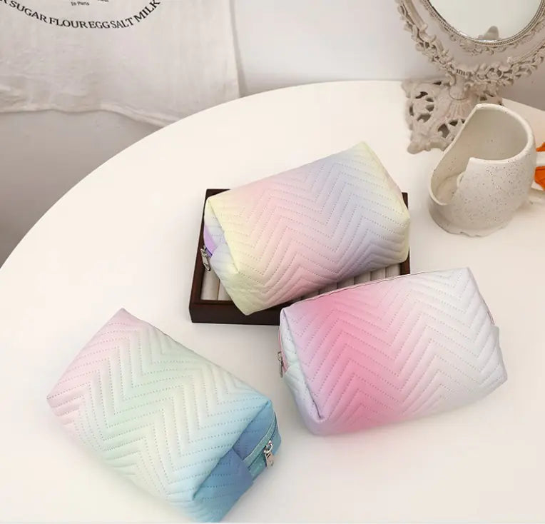 Women's Gradient 3D Cosmetic Organizer Travel Bag