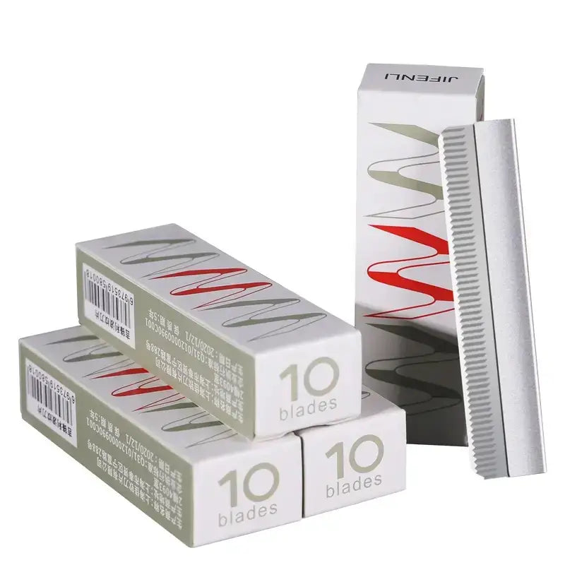 10 Pcs Stainless Steel Eyebrow Trimming Blades