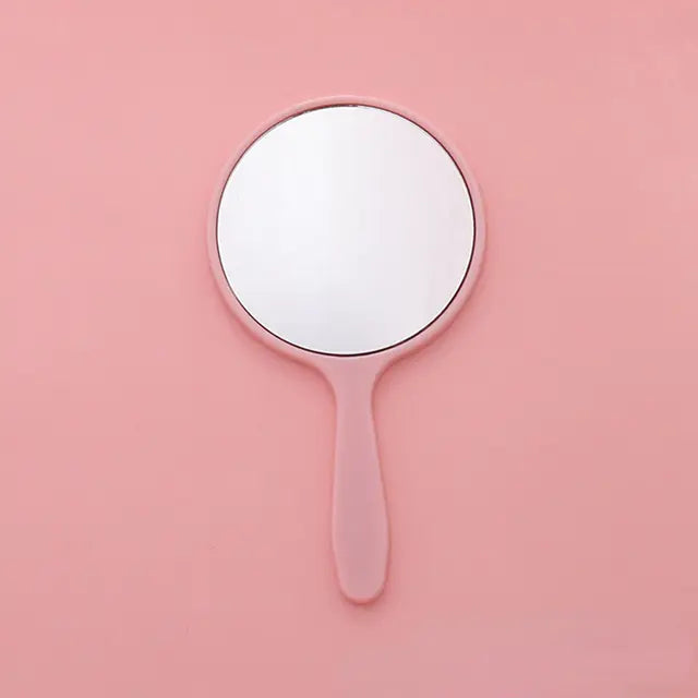 Portable DIY Round Handheld Cosmetic Mirror
