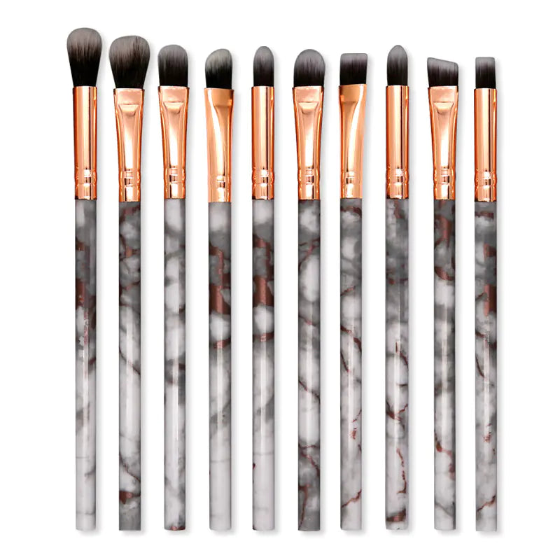 10 Marble Pattern Makeup Brushes and Eyeshadow Tools