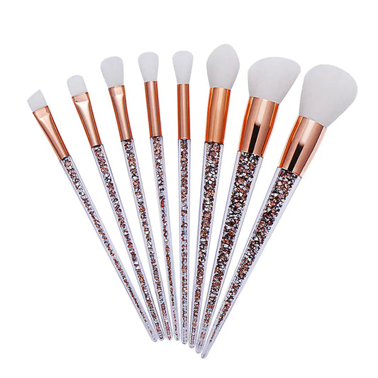 8-Piece Makeup Brush Set - Beauty Tools