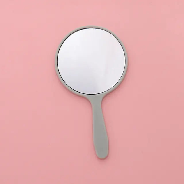 Portable DIY Round Handheld Cosmetic Mirror